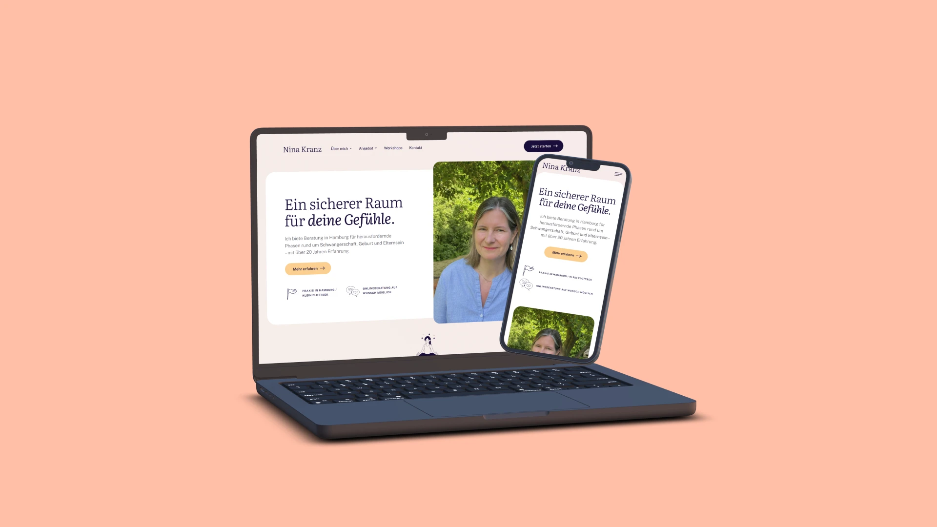 Neue Website für die Beratungspraxis von Nina Kranz